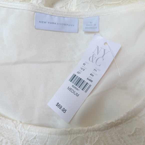 Cream Lace Shift Dress ~ NWT - Picture 3 of 10